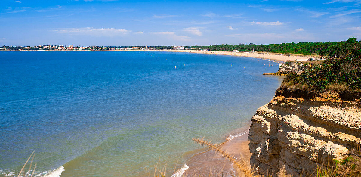 Vue d'une falaise