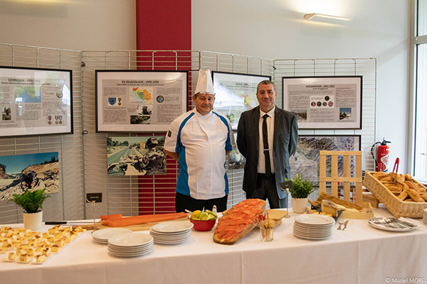 Le directeur du Cercle Général Frère, Fabrice Peral, aux côtés du chef du Cercle, Olivier Chambrade.