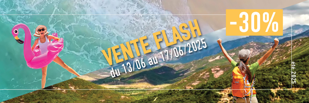 Vente flash du 13/06 au 17/06/2025 : -30%